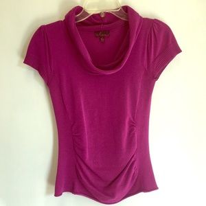 Takeout Sz Sm Blouse w/ scooped cowl neckline
